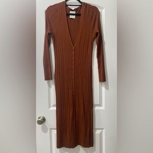 Abercrombie & Fitch Rust Brown Sweater Dress Small